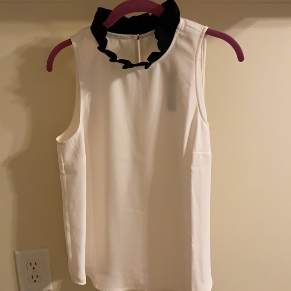 NWT J. Crew ruffle neck top Sz Small - Picture 9 of 10